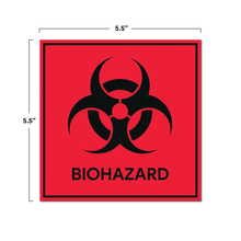 Load image into Gallery viewer, Biohazard Stickers Signs (Pack of 10)