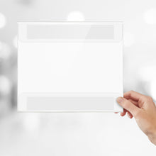 Load image into Gallery viewer, Bulk Case of 34 Sets - 6pk Acrylic Wall Sign Holders 5x7 | Horizontal Wall Frame Document Holder with Strong Adhesive Tape to Mount