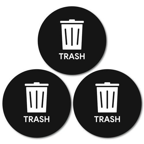 Bulk Case of 200 Sets - 3pk Trash Stickers | 4