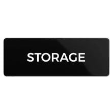 Load image into Gallery viewer, Bulk Case of 250 Signs - Storage Sign, Durable ABS Plastic with Full Adhesive Backing, Sign for Door or Wall, 2x6&quot;