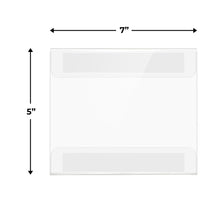 Load image into Gallery viewer, Bulk Case of 34 Sets - 6pk Acrylic Wall Sign Holders 5x7 | Horizontal Wall Frame Document Holder with Strong Adhesive Tape to Mount