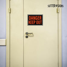 Load image into Gallery viewer, Bulk Case of 60 Signs - Danger Keep Out Sign | Private Property No Trespassing Keep Out Sign, 10x14 Inch Rust-free Aluminum
