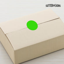 Load image into Gallery viewer, Bulk Case of 50 Sets - 2000pcs Neon Green Dot Sticker Label Roll, 1" Diameter, Labels for Inventory, Color Code Labels, Organization Stickers, 1000/roll (Pack of 2)
