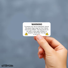 Load image into Gallery viewer, Bulk Case of 50 Sets - 1000pcs Suffocation Warning Labels, Suffocation Safety Stickers for Packing Shipping, 1" x 2"