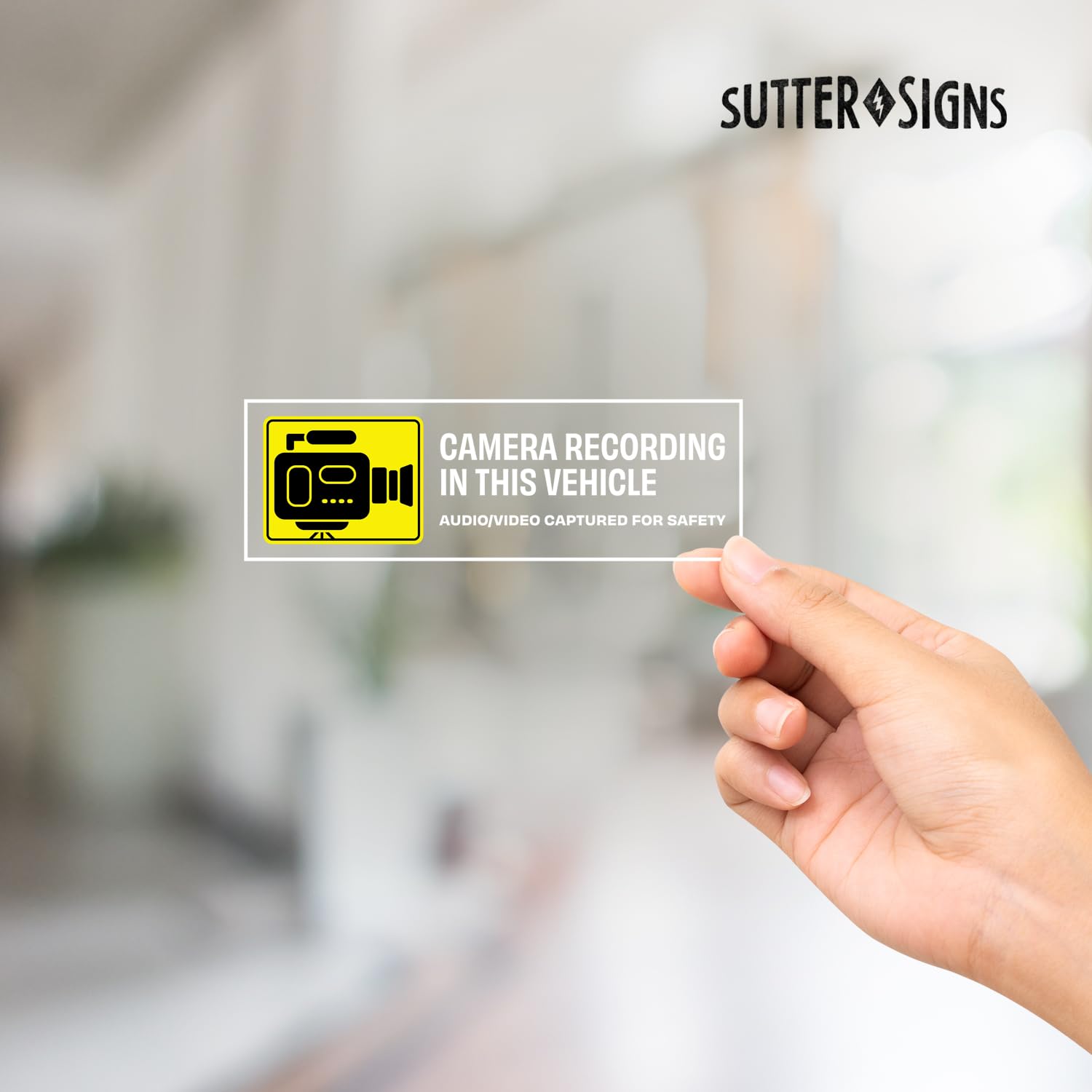 Camera Recording Sticker Bulk Case of 250 Sets - in Car Camera Recording Sticker 4pcs | Camera ...