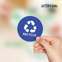 Load image into Gallery viewer, Bulk Case of 250 Sets - Sutter Signs 6pk Trash Compost Recycle Stickers for Trash Bins, 4&quot; Diameter Weatherproof Vinyl Stickers