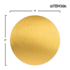 Bulk Case of 100 Sets - 1000pcs Gold Dot Stickers Roll 1 inch Diameter