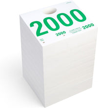 Load image into Gallery viewer, Car Service Tags 2000-2999 - Bulk Case of 3 Sets (3,000 Tags Total)