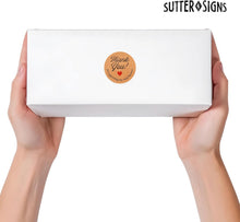 Load image into Gallery viewer, Bulk Case of 50 Sets - 1000pcs Thank You for Supporting Our Small Business Stickers, 1.5" Diameter Kraft Stickers, 500 per Roll (Pack of 2)