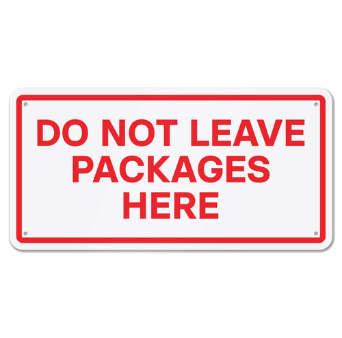 Bulk Case of 100 Signs - Do Not Leave Packages Here Sign, 12