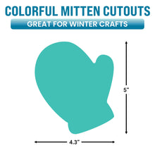 Load image into Gallery viewer, Bulk Case of 100 Sets - Mittens Paper Cutouts 54pcs | Bulletin Board Cut Outs for Party Decorations, Classroom, Wall Decor