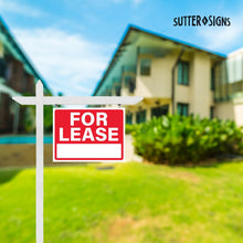 Load image into Gallery viewer, Bulk Case of 84 Sets - For Lease Sign 12x16, Plastic Sign for Home, Office, Commercial Propety, Waterproof Plastic (Pack of 2)