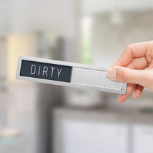 Load image into Gallery viewer, Bulk Case of 100 Sets - Dishwasher Magnet Clean Dirty Sign, Stainless Steel Clean Dirty Slider Magnet with Extra Adhesives for Mounting