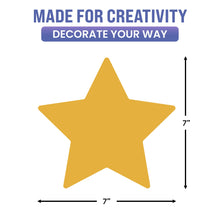Load image into Gallery viewer, Bulk Case of 100 Sets - Large Star Paper Cutouts 27pcs | 7" Cut Out Shapes for Bulletin Board, Classroom, Decorations, Crafts