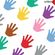 Load image into Gallery viewer, Bulk Case of 100 Sets - Paper Hand Cutouts 108pcs | Cut Out Shapes for Bulletin Board, Classroom, Decorations, Crafts