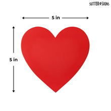 Load image into Gallery viewer, Bulk Case of 100 Sets - Large Heart Paper Cutouts 54 ct | 5" Cut Out Shapes for Bulletin Board, Classroom, Decorations, Crafts