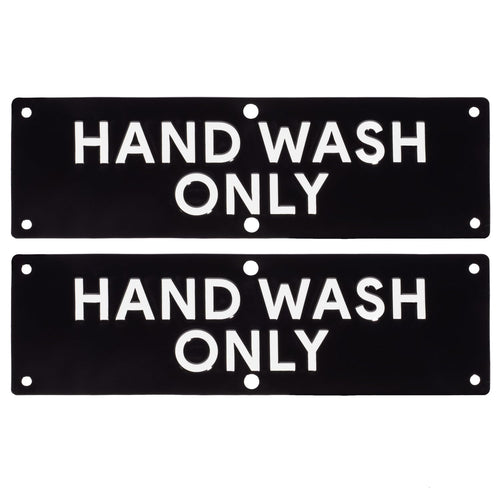 Bulk Case of 150 Sets - Hand Wash Only Aluminum Signs | Workplace Hygiene Reminder for Restaurants, Commercial Kitchens, Hospitals, Clinics, and Medical Facilities (Pack of 2)