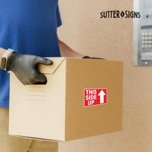 Load image into Gallery viewer, Bulk Case of 4 Sets - This Side Up 500 Labels per Roll 3"x5" by Sutter Signs (Pack of 3)