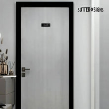 Load image into Gallery viewer, Bulk Case of 250 Signs - Private Sign, Durable ABS Plastic with Full Adhesive Backing, Sign for Door or Wall, 2x6"