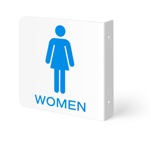 Bulk Case of 100 Sets - Women's Restroom Sign | 6