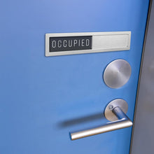 Load image into Gallery viewer, Bulk Case of 100 Signs - Vacant Occupied Sign for Bathroom Door | Stainless Steel Slider Magnet w/Included Adhesive Stickers for Mounting