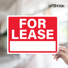 Load image into Gallery viewer, Bulk Case of 84 Sets - For Lease Sign 12x16, Plastic Sign for Home, Office, Commercial Propety, Waterproof Plastic (Pack of 2)