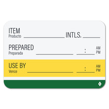 Load image into Gallery viewer, Bulk Case of 50 Sets - 600pcs Shelf Life Labels for Food Rotation &amp; Food Prep, 300 per Roll 2&quot; x 3&quot; (Pack of 2)