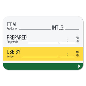 Bulk Case of 50 Sets - 600pcs Shelf Life Labels for Food Rotation & Food Prep, 300 per Roll 2" x 3" (Pack of 2)