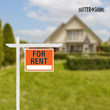 Load image into Gallery viewer, Bulk Case of 100 Sets - For Rent Sign 14x11, Plastic Sign for Home, Office, Rental, Commercial Propety, Waterproof Plastic (Pack of 2)