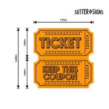 Load image into Gallery viewer, Bulk Case of 40 Sets - 1000 Raffle Tickets Double Roll | Tickets for Events, Drinks, 50/50, Carnival, Classroom (Fluorescent Orange)