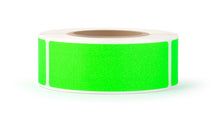 Load image into Gallery viewer, Bulk Case of 50 Rolls - 250pcs Neon Green Rectangle Sticker Label Roll, 1x3 Labels, 250/roll