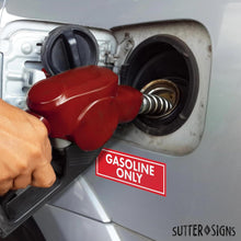Load image into Gallery viewer, Bulk Case of 250 Sets - Sutter Signs 9pc Diesel Only/Gasoline Only/Mixed Fuel Only Stickers for Fuel Tank | Weatherproof Adhesive Decals for Trucks, Tractors, Fuel Cans, Gas Caps