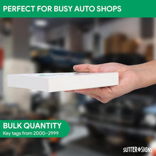 Load image into Gallery viewer, Car Service Tags 2000-2999 - Bulk Case of 3 Sets (3,000 Tags Total)