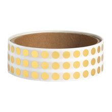 Load image into Gallery viewer, Bulk Case of 100 Rolls - 1008pcs Gold Dot Stickers 1/4 inch, 0.25&quot; Round Diameter, 1008/roll