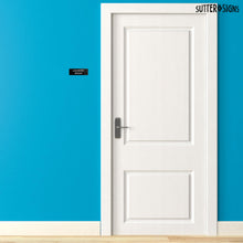 Load image into Gallery viewer, Bulk Case of 100 Signs - Laundry Room Sign 2x6", Durable ABS Plastic with Full Adhesive Backing, Sign for Door or Wall