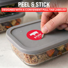 Load image into Gallery viewer, Bulk Case of 100 Rolls - Pork Food Labels 500pcs 1" Dot Bold Sticker Labels, Party Buffet, Delis, Sandwich Shops, Food Containers