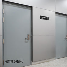 Load image into Gallery viewer, Bulk Case of 250 Sets - 2pcs Employees Only Sign Stickers Staff Only Door Decal for Business Restaurant, Restroom, Store, Bathroom