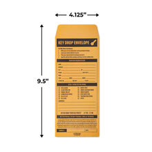 Load image into Gallery viewer, Bulk Case of 30 Sets - Key Drop Envelopes 100 ct | Auto Repair Night Drop Key Envelopes | Automotive Shop Supplies for Car Service Mechanic
