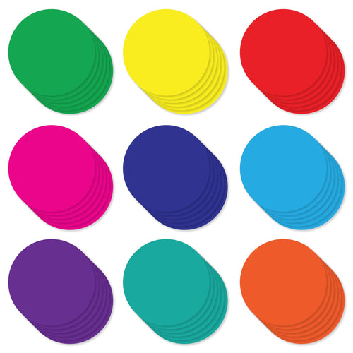 Bulk Case of 100 Sets - Paper Circle Cutouts 108pcs | Cut Out Shapes for Bulletin Board, Classroom, Decorations, Crafts. 3