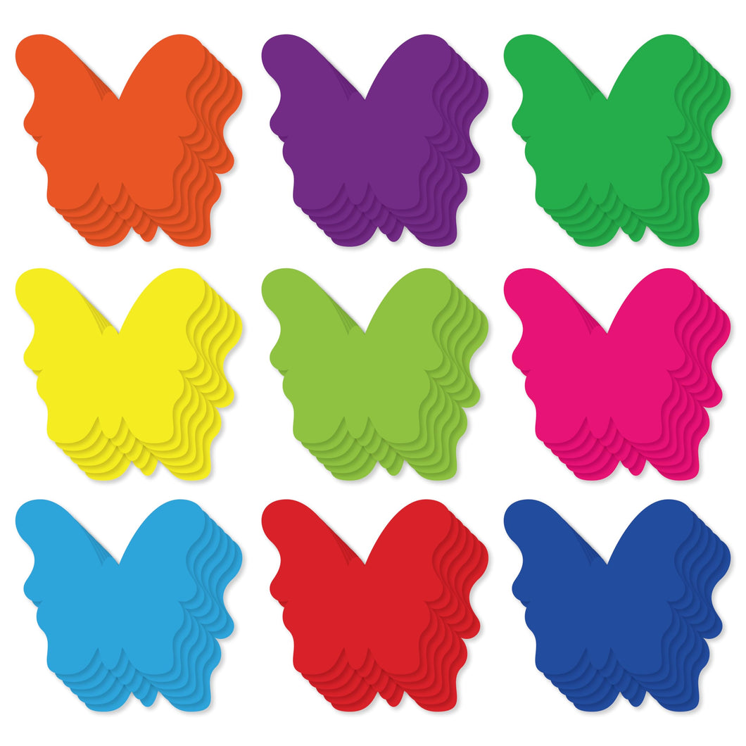 Bulk Case of 100 Sets - Paper Butterfly Cutouts 108pcs | Cut Out Shapes for Bulletin Board, Classroom, Decorations, Crafts. 3