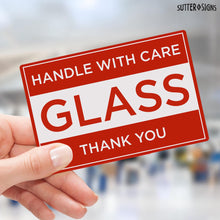 Load image into Gallery viewer, Bulk Case of 50 Sets - 100pcs Handle With Care Glass Shipping Stickers, 3" x 5" Fragile Shipping Warning Labels