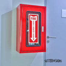 Load image into Gallery viewer, Fire Extinguisher Arrow Stickers, Pack of 12