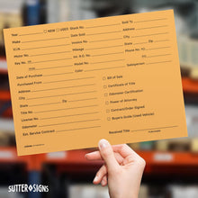 Load image into Gallery viewer, Bulk Case of 10 Sets - Vehicle Deal Envelopes 100 ct, 9" x 12"