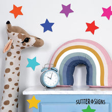 Load image into Gallery viewer, Bulk Case of 100 Sets - Large Star Paper Cutouts 54pcs | 5" Cut Out Shapes for Bulletin Board, Classroom, Decorations, Crafts