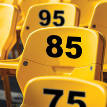Load image into Gallery viewer, Bulk Case of 50 Sets - Black Vinyl Numbers 6 Inch 0-9 (2 Sets) - Weatherproof Peel and Stick Adhesive Number Stickers