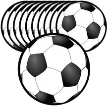 Load image into Gallery viewer, Bulk Case of 100 Sets - Soccer Paper Cutouts 50pcs | 5" Sports Ball Cut Outs for Party Decorations, Wall Decor, Bulletin Board