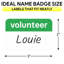 Load image into Gallery viewer, Bulk Case of 50 Sets - 200pcs Volunteer Stickers for School, Events, Charity, 2" x 3" Stickers
