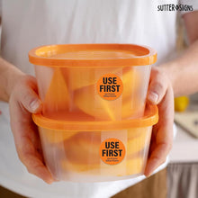 Load image into Gallery viewer, Bulk Case of 50 Sets - 1000 Labels Use First Stickers for Food Service, 1.5-inch Wide, Orange by Sutter Signs