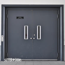 Load image into Gallery viewer, Bulk Case of 200 Sets - Please Keep Closed Stickers 2pk, Keep Door Closed Sign for Gate, Garage, Bathroom, Fire Door, Work. Weatherproof Vinyl Decals, 8.5" x 2.75"
