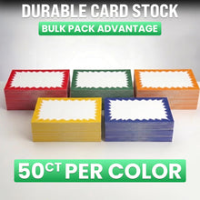 Load image into Gallery viewer, Bulk Case of 60 Sets - Sale Signs for Retail Stores 50pcs, 4.5" x 6.5", Green Starburst Paper Card Price Tags for Yard Sale, Garage Sale
